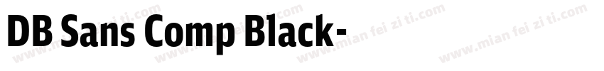 DB Sans Comp Black字体转换